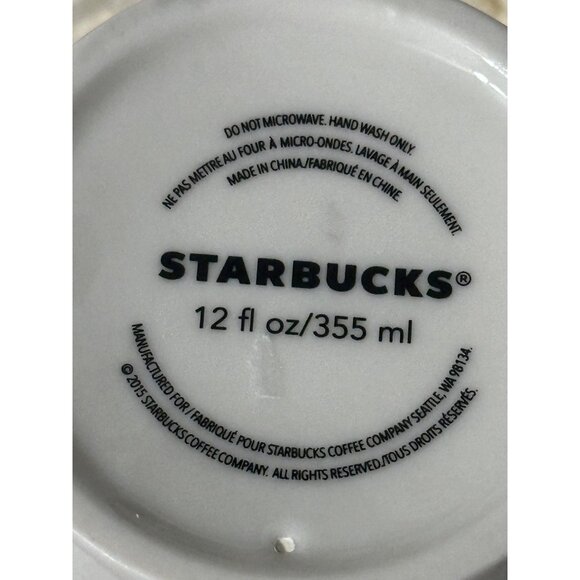 Starbucks Seattle‎ Ceramic Travel Mug With Lid 12 Fl Oz 2015 Limited Edition - Picture 3 of 6